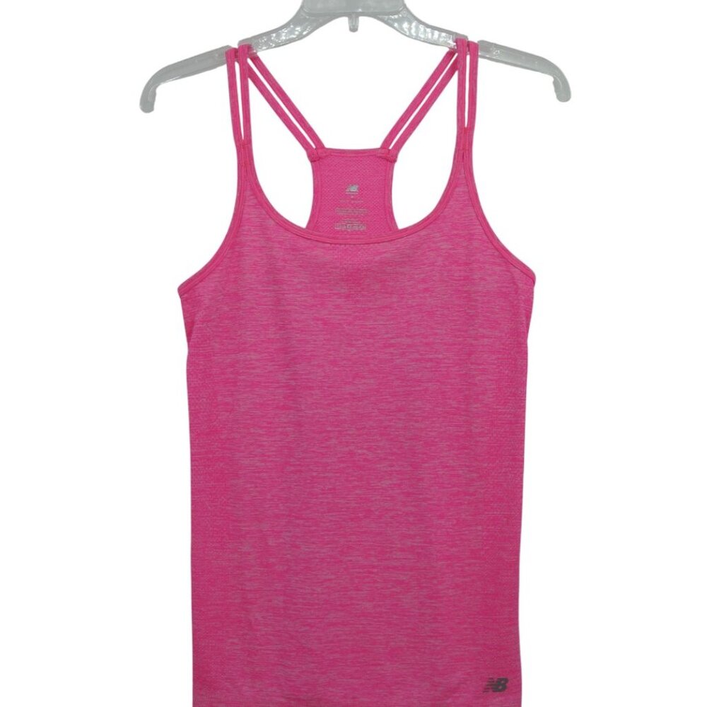 New Balance Seamless Racerback Pink Moisture Wicking Activewear Tank Size S